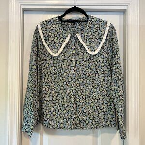 Maje City Floral Print Shirt